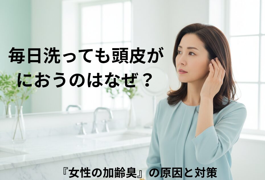 毎日洗っても頭皮が臭うのはなぜ？40代・50代女性に潜む『女性の加齢臭』の原因と対策