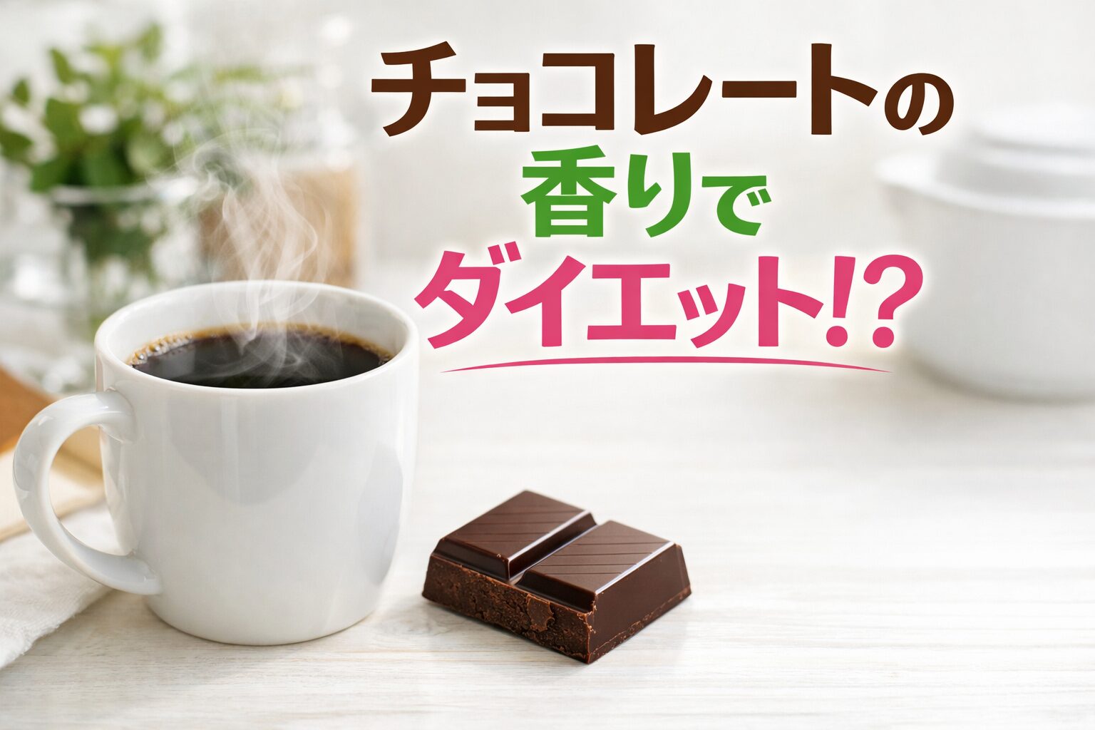 チョコレートの香りで痩せる？食欲を抑えてダイエットを成功させる秘策