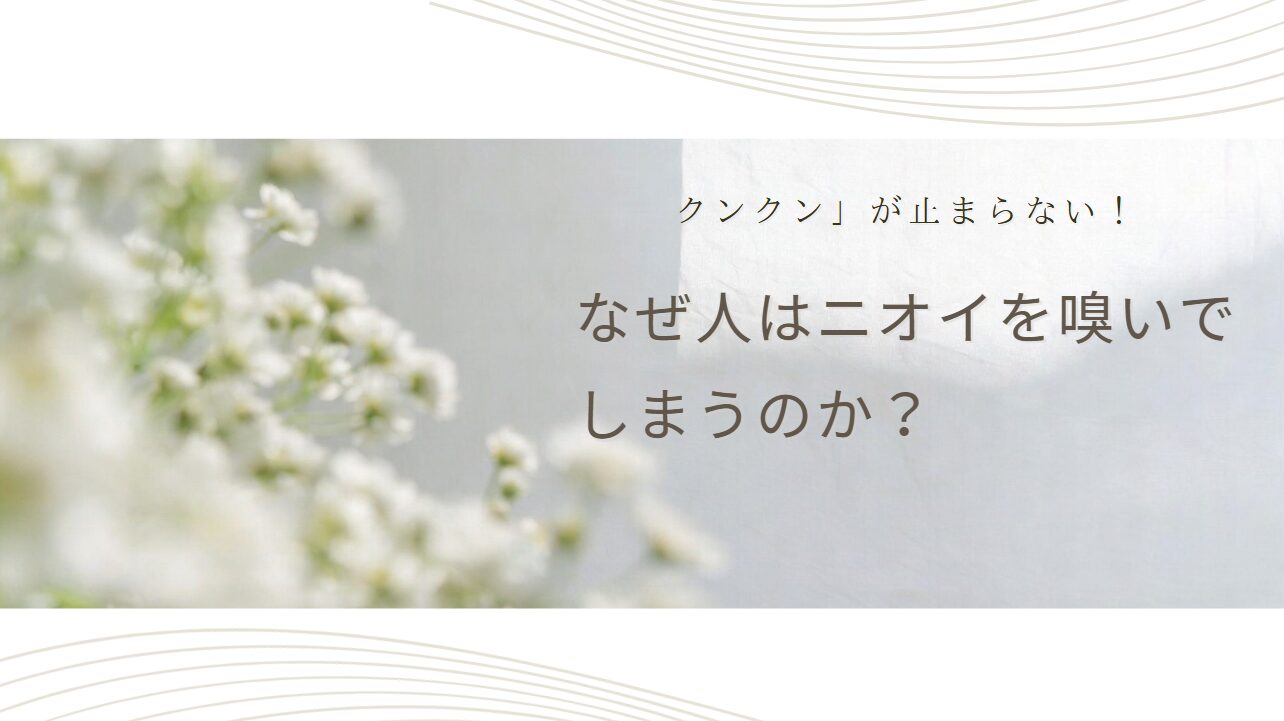 なぜ人はニオイを嗅いでしまうのか？「クンクン」が止まらない嗅覚の本能と心理的メカニズムを解説