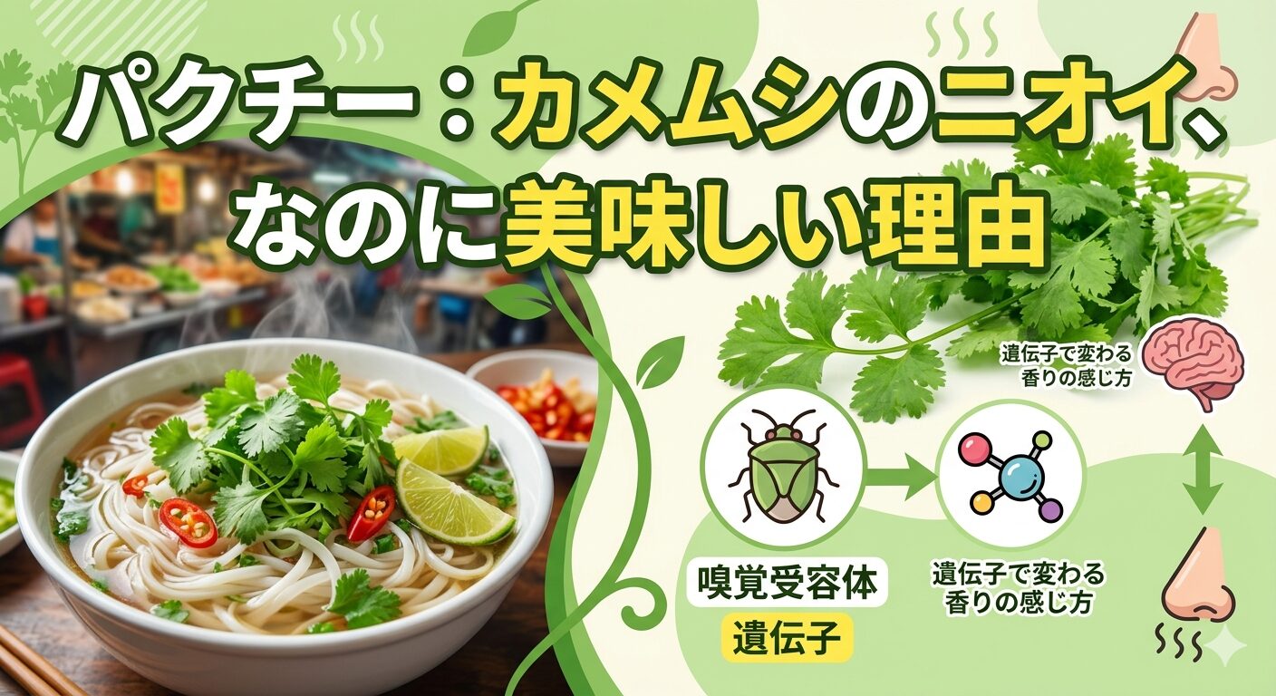 パクチーがカメムシのニオイなのに食べると美味しい「科学的な理由」